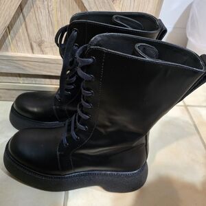 COS Lace Up Chunky Heel Boot